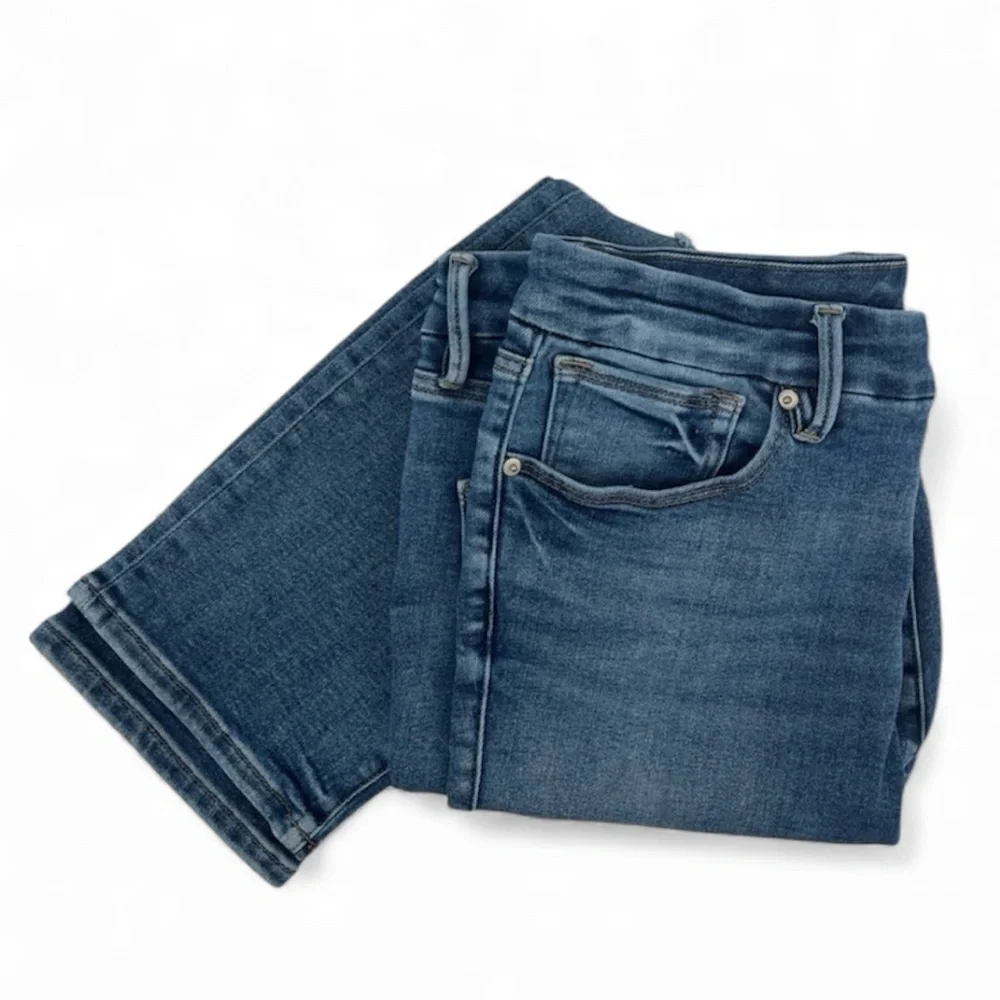 Good‎ American Good Legs Stovepipe Distressed Jeans GLC1380T BLUE673 Size 15